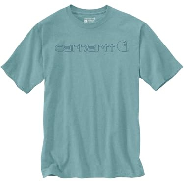 Carhartt Langärmliges, lockerer Schnitt, schweres T-Shirt mit Logo-Grafik