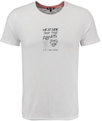 KEY LARGO Herren Klwest Side Round T-Shirt, White (1000), XXL EU