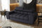 Friderik Sofa Aspen II Ledersofa 195 cm 2-Sitzer mehrstufige Kopfstützenverstellung (Schwarz)