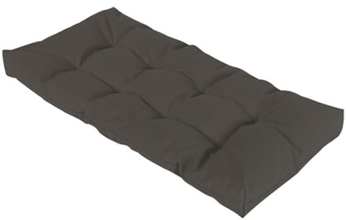 Generisch 8cm Polster Für Gartenmöbel Bank, Bankauflage Outdoor Sitzkissen Bank Innen Wetterfest, Rutschfestes Sitzpolster Outdoor Bank Bankkissen Polsterauflage Sitzauflage,Dark Gray,80x60x8cm