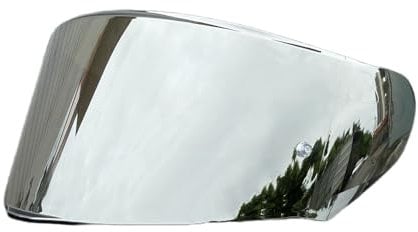 Motorcycle Helmet Visor, FF320 Visor Uv-Protected for LS2 FF328 FF353 FF800 Full Face Helmet Shield Replacement Sunscreen Windshield(Gold-Day Use Only)(Silver-day Use Only)