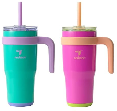 REDUCE 24 oz. Cold1 Tumbler, 2-Pack (Sharp pink and Teal)