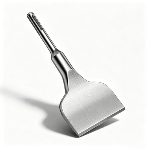 Zencantorous Scalpello SDS Plus, 160 x 75mm Scalpello per Piastrelle | Scalpello a Spatola, Scalpello Angolato Piegato, con Angolo di Lavoro di 15°, per Piastrelle, Ceramica, Granito