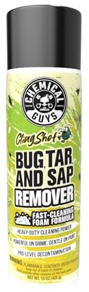 Chemical Guys Bug, Sap & Tar Remover, Fast Acting Pre Wash Cleaner For Cars, Trucks & SUVs, Removes Stuck On Residue, Road Film, Bug Splatter, Tree Sap, Grime, Spray 15 Fl Oz