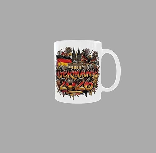 Générique Mug Coupe du Monde 2026 France, Tasse à Café avec Design Drapeau Français et Tour Eiffel, Thème Football (Allemagne)