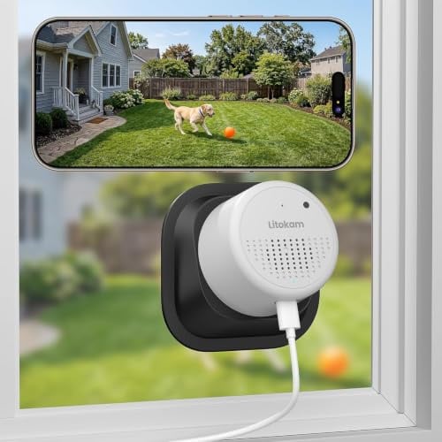 3MP 2K Fensterkamera mit Halterung: 2,4 GHz & 5 GHz WLAN Überwachungskamera Innen mit KI-Farbnachtsicht, Cloud/SD Speicher & 24/7 Aufnahme, Personen-/Bewegungs-/Geräuscherkennung - kamera aussen