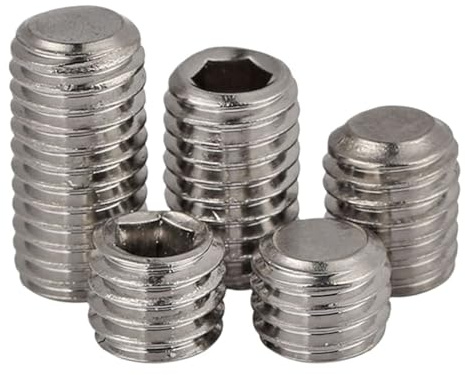 Set di viti senza testa M6 X 0,75 mm (6 mm) a PASSO FINE Acciaio inossidabile 304 DIN 913(M6X0.75X6mm-10pcs)