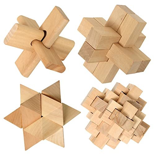 Wooden Puzzle Quadruplets