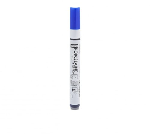 Porcelaine 150 Assorted China Paint Fine Tip Markers - Lapis Blue, DIY Arts & Crafts Supplies, Fun for Kids, Heat-Resistant Finish, Microwave & Dishwasher Safe Formula