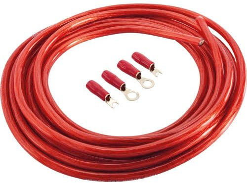 Sinuslive BK16P 5m Batteriekabel rot 16mm² Stromkabel/Powerkabel mit Stecker