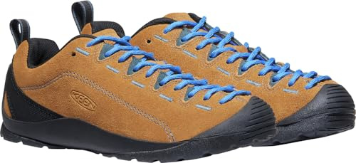 KEEN Women’s Jasper Climbing Approach Style Sneakers, Cathay Spice/Orion Blue, 8.5 Medium US
