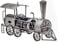 STEEMO Weinfalschenhalter Lokomotive - Metall-Kunsthandwerk Weinhalter - Geschenkidee Deko & Eisenbahn-Romantik