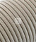 Merlotti 20362 Cavo Elettrico Rotondo H03VV-F 2x0.75, Canvas Sabbia, 3 m