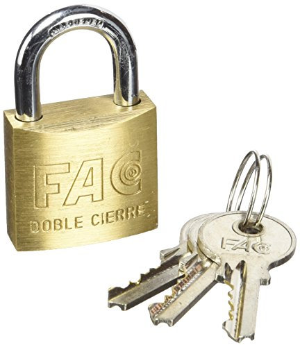 Fac - Candado 30 mm. laton an std blister