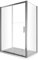 BOX CABINA DOCCIA 2 LATI CRISTALLO FISSO 70 75 80 90 CM + PORTA SCORREVOLE 100 110 120 130 140 150 160 170 CRISTALLO 6 MM ANTICALCARE PROFILO CROMO MONTAGGIO REVERSIBILE (72,5-75 X 115-120)