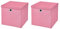 StickandShine 2er Set Rosa Faltbox 28 x 28 x 28 cm Aufbewahrungsbox faltbar mit Deckel