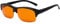 Eyekepper 100% Anti-Blue Light Blocking Fitover Glasses,Wear Over Reading and Glasses Amber Lens, Black