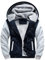 LBL Men's Hoodies Full Zip Up Fleece Jacket Casual Hooded Sweatshirt Plus Size Winter Warm Coat W02 Navy XL