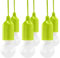 HyCell Pull Light 6er Set mit Zugschalter inkl. AAA Batterien - tragbare LED Lampe warmweiß - Mobile Leuchte ideal für Garten Schuppen Zelt Camping Dachboden Kleiderschrank oder Party Dekoration