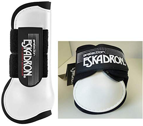 Eskadron Protection Gamaschen + Streichkappen 4er Set Größe Pony weiß