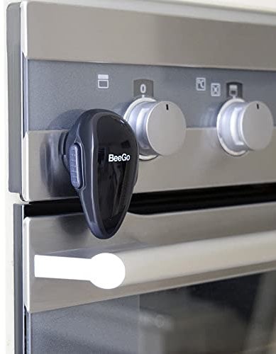 BeeGo® Backofen Kindersicherung, Kindersicherung Herd, herdsicherung kindersicherung, Baby und kindersicherungen, Herdschutz für Babys & Kleinkinder, Einfache Installation, 1 x Schloss - Schwarz