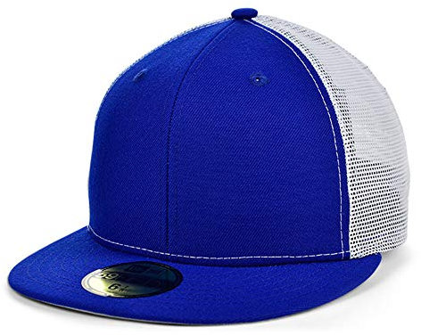 Blank New Era Custom 59FIFTY Trucker Cap - Blau - 60 EU