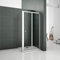 Xinyang 900mm Bifold Door Shower Enclosure Clear Glass Folding Door Cubicle with 700mm Side Panel