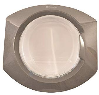 sparefixd Graphite Grey Door Handle & Glass for Hotpoint Washer Dryer