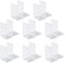8 Paires Serre-Livre en Métal pour Livres, MSDADA Anti-Rayures Porte-Livres pour Bureau, Ecole et Maison, Séparateurs de Livres, CD, Porte-Dossier pour Bureaux(Blanc)