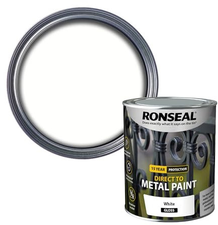 Ronseal Direct to Metal Paint White Gloss 750ml