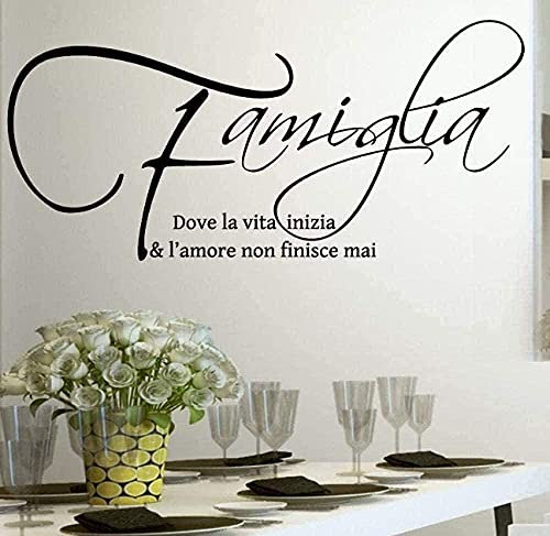 Wandaufkleber Abnehmbare PVC Wandtattoo Wandaufkleber Italienische Wohnzimmerdekoration Schlafzimmer TV Hintergrund Wanddekoration 42X89Cm
