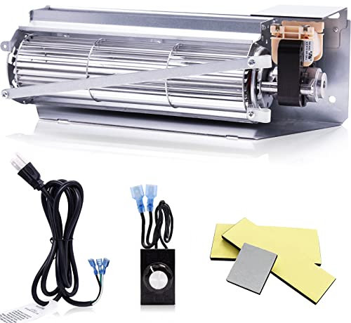 Hiorucet FBK-200 FBK-100 Kamingebläse-Set für Superior, Lennox, Astria, Rotom Fireplace Superior Sldvt-35nm Dr-500cmn Sldvt-35ne, Lennox Lmdv3530cnm Mpd3530cnm, Kugellager, leise, hoher Luftstrom
