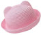 JBIVWW Sombrero De Color Sólido con Orejas for Bebé,Gorro De Paja for Niño Y Niña,Gorra for Niño,Protección Solar for Niño,Sombrero De Sol for Playa (Color : Pink, Size : One Size)