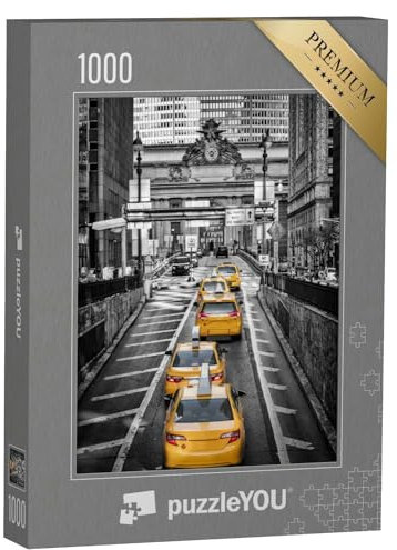 puzzleYOU: Puzzle 1000 Teile „Gelbe Taxen vor dem Grand Central Terminal, New York“ – aus der Puzzle-Kollektion New York