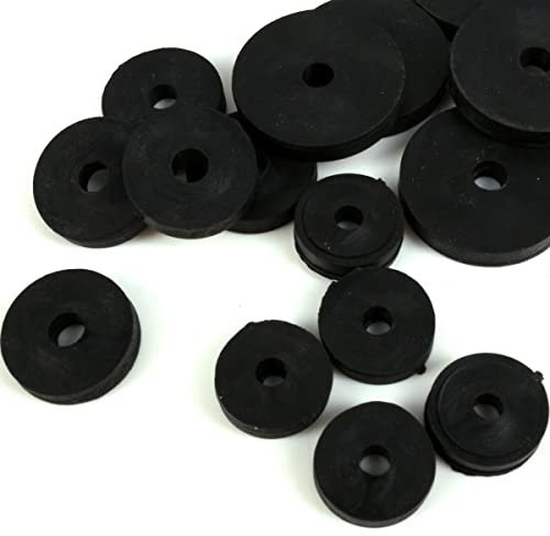 Vision4ever O RING SET Black Rubber Seals Sink Tap Washers Plumbing Pipe Sink Fittings (15mm/19mm/25mm 1/2 3/4 1)