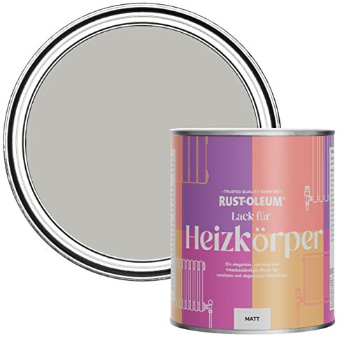 Rust-Oleum Hitzebeständiger Heizkörperlack in mattem Finish -Kiesel 750ml