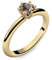 Goldring Rauchquarz 585 + inkl. Luxusetui + Rauchquarz Ring Gold Rauchquarzring Gold (Gelbgold 585) - Precious Amoonic Schmuck Größe 54 (17.2) AM195 GG585RAFA54