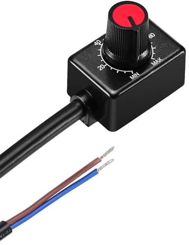 VISSQH 1pcs DC 0/1-10V LED Dimmer Mini Controller Rotary Switch PWM Dimming with Button Cap for 0/1-10V Dimmable LED Driver to Control Interior Lighting Growth Lamp
