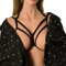 TEPTDirio Hot Fashion Dew Strap Bra Harness Strap Sexy Bra S0027 Padded Push up Lingerie (Black, One Size)