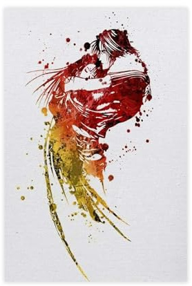 yiili Final Fantasy VIII Videospiel-Poster, Leinwand-Poster, Wandkunst, Dekordruck, Bild Gemälde für Wohnzimmer, Schlafzimmer, Dekoration, ungerahmt, 30 x 45 cm