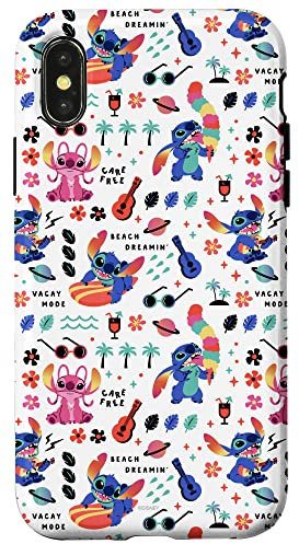 Disney Stitch and Angel Vacay Mode Print Case for iPhone X/XS