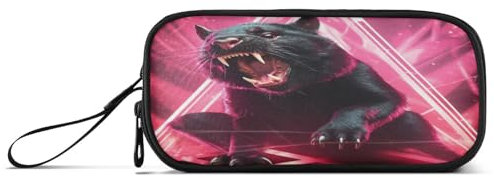 Roter Schicker Tasmanischer Teufel Federmäppchen Federtaschen Mäppchen Schlamperbox Tasche für Jungen Mädchen Schüler