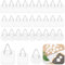 Nogeqi 30 Pcs Invisible Wall Plate Holder Picture Frame Hooks - Adhesive Wall Picture Hanger for Displaying Art
