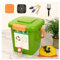 Composteur de comptoir de cuisine avec robinet - Composteur d'intérieur pour déchets de cuisine - Facile à nettoyer et à sceller - Couvercle de collecte de compost liquide - Capacité de 8 l - Design