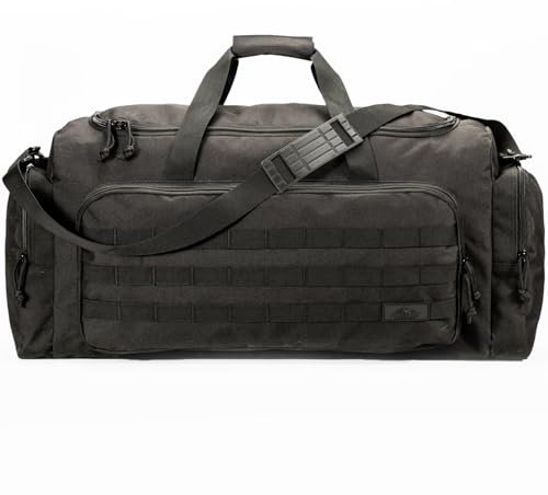 APRILBAY Super Quality 65L Großes Reisegepäck Duffel-Tasche Falloben Cargo-Sportausrüstungssack für Ski- und Hardware-Ausrüstung, hochbelastbar und langlebig (Schwarz)