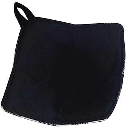 ABOOFAN Microwave Bowl Holder Anti-scald Kitchen Bowl Mat Non-slip for Safe Use in Microwave Small Black Checkered Design