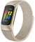 surundo Kompatibel mit Fitbit Charge 6/Fitbit Charge 5 Armband für Damen Herren, Magnetverschluss Maschen Schleife Verstellbares Metall Bänder für Fitbit Charge 6/Fitbit Charge 5