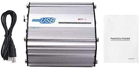48 V Phantom Netzteile für Versorgungsbox Kondensator Mikrofon Studio Musikaufnahme USB-Anbieter- Stabil für die Studioaufnahme Zuverlässig
