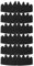 APLVFFZH 6Pcs Baseballkappen Einsätze Former, Baseball Cap Inserts Reusable, Hut Innenstütze Wiederverwendbar, Flexibel Und Langlebig Hutformer, Hutgröße Reduzier für Outdoor Sport, Schwarz