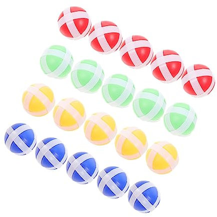 TOBBOMEY 20stücke Teiliges Bunte Klebepfeil Ersatzbälle Aus Nylon Und Pa Langlebig Und Leicht Klebend Für Indoor Outdoor Dartscheiben Spielzeug Hand-Auge-koordination Und Feinmotorik Bei Ki